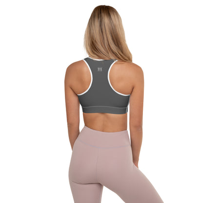 BATTLESHIP GRAY  | Padded Sports Bra