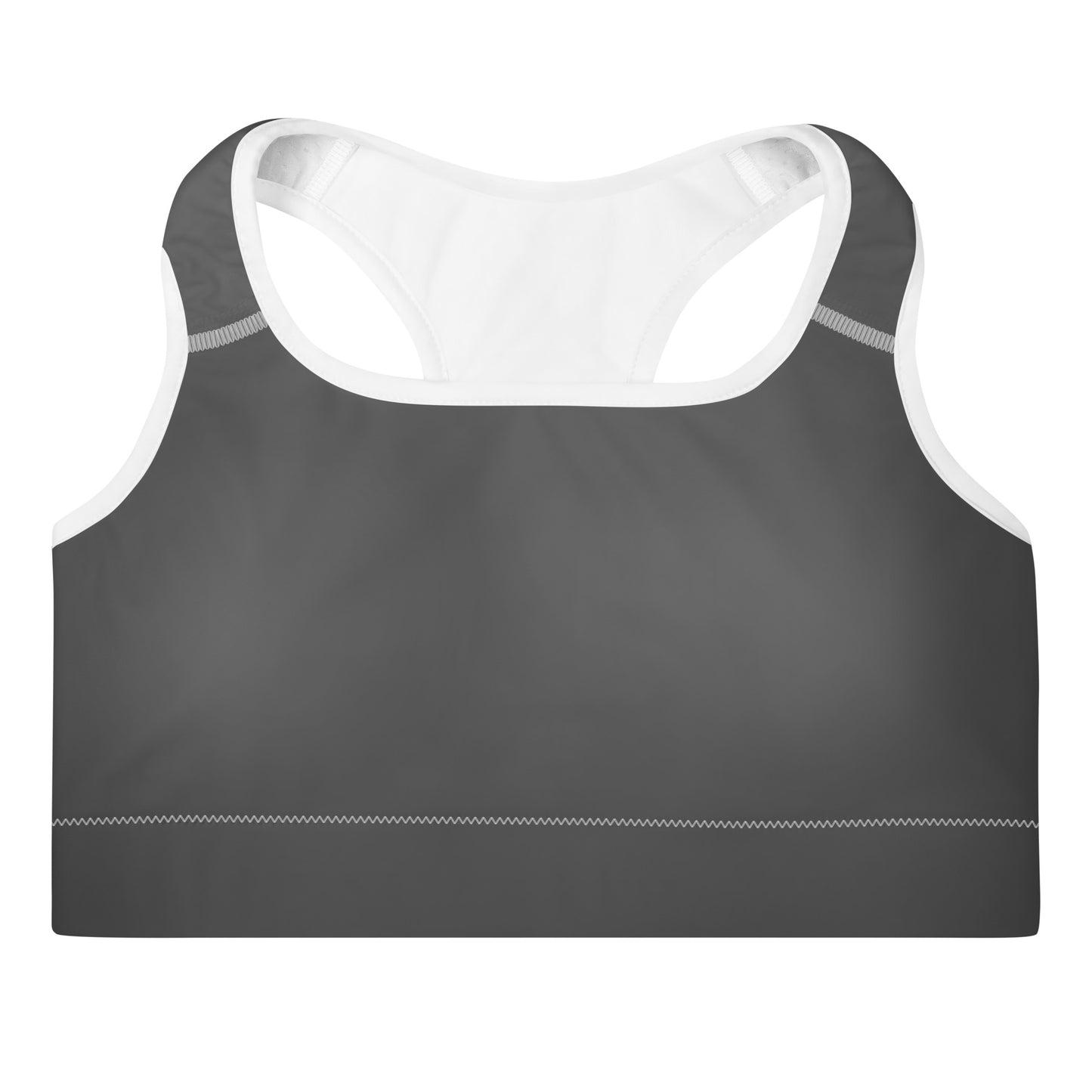 BATTLESHIP GRAY  | Padded Sports Bra